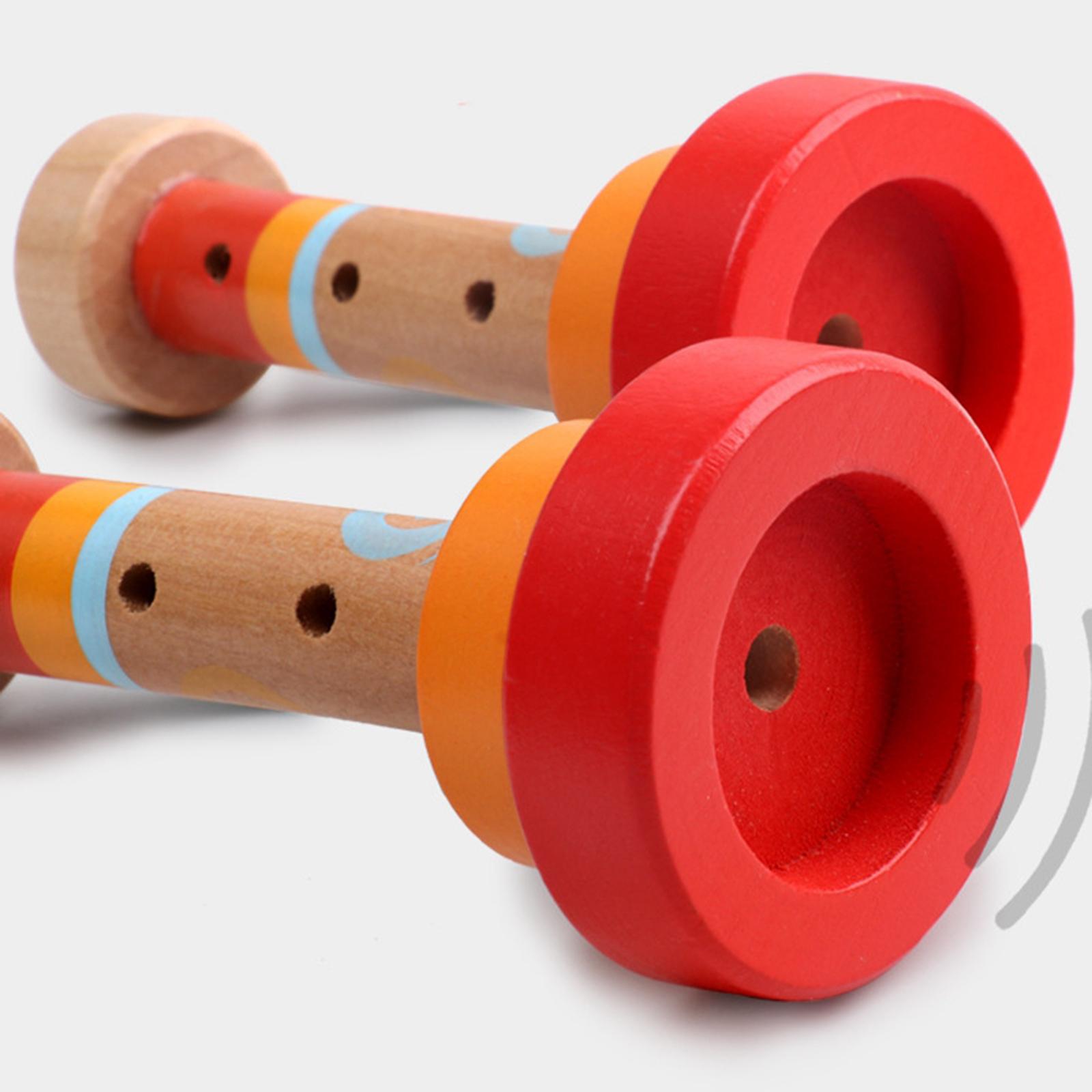 Musical Instrument Bugle - Trompeta de madera para niños, juguete