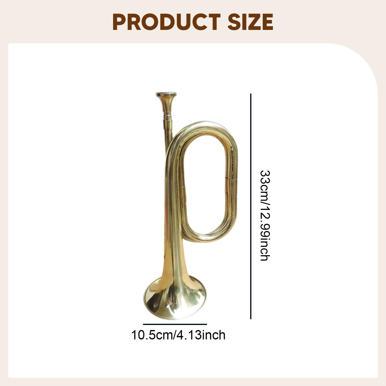 Musical Instrument Bugle - Corneta de Trompeta, Instrumento Musical Portátil