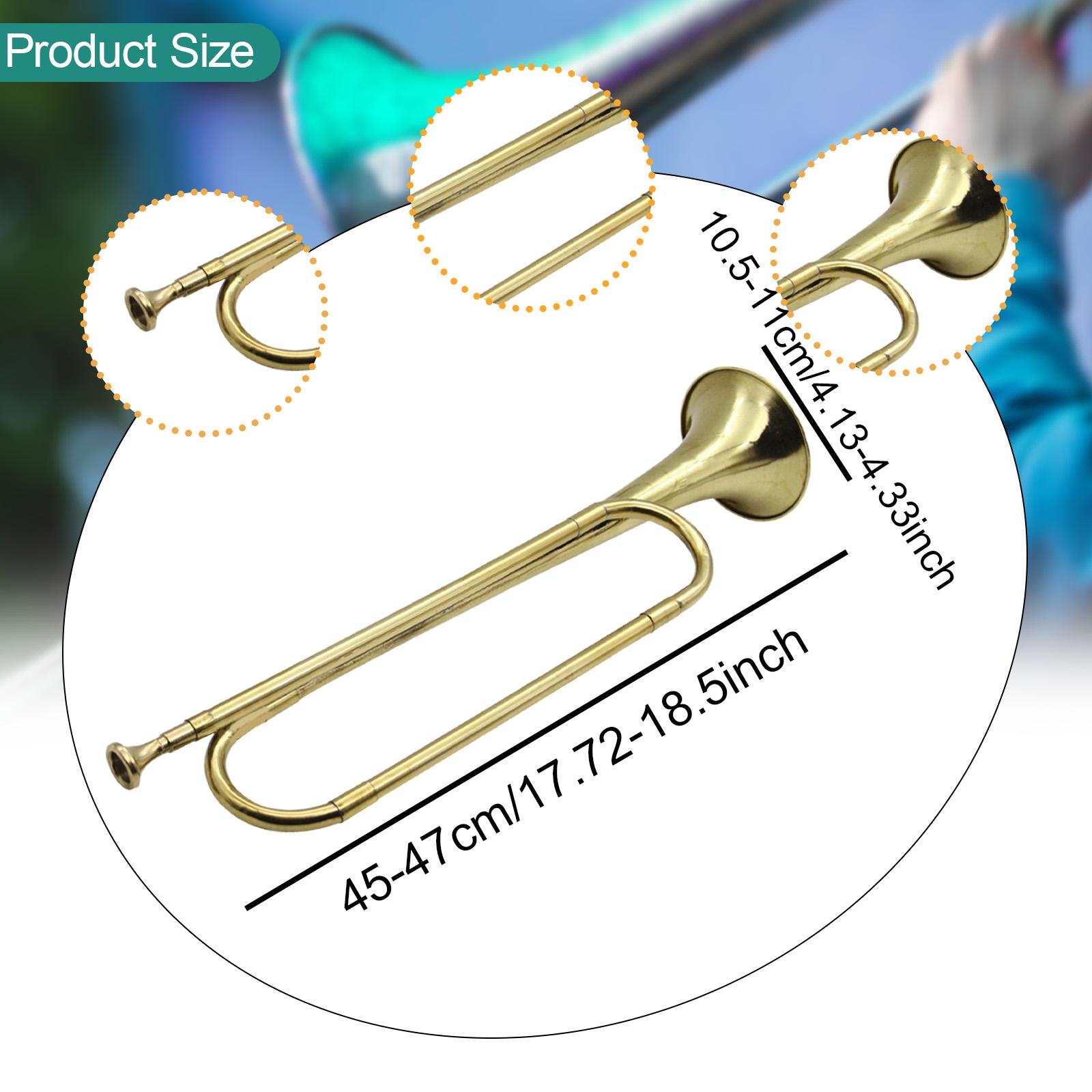 Musical Instrument Bugle - Trompeta BB con boquilla, instrumento musical